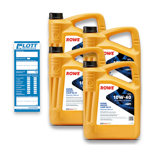 Bild von ROWE Hightec Super Leichtlauf Motoröl HC-O 10W-40 - Optimal für viele Fahrzeugmodelle