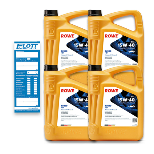 Bild von ROWE HIGHTEC TURBO HD 15W-40 Motoröl – 20L Kanister