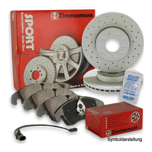 Bild von Zimmermann Bremsscheiben Ø330mm + Beläge Vorne für Honda Accord 8 CU