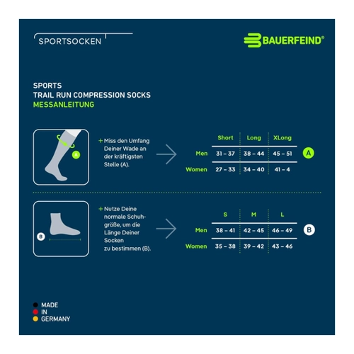 Bild von Bauerfeind Sports - Trail Run Compression Socks