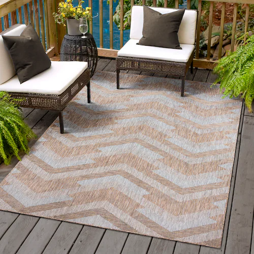 Bild von SANAT Melissa Outdoor Teppich Wetterfest - Balkon Teppich Wasserabweisend - Teppich für den Innen und Außenbereich, Terrasse, Garten, Wohnzimmer oder Küche - Multi2, 120x170 cm