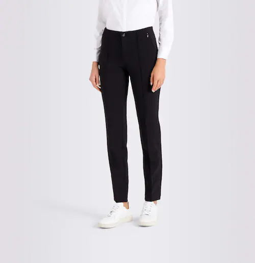 Bild von MAC Jeans Damen Anna Straight Jeans, Schwarz (Schwarz 090), 42 / L30