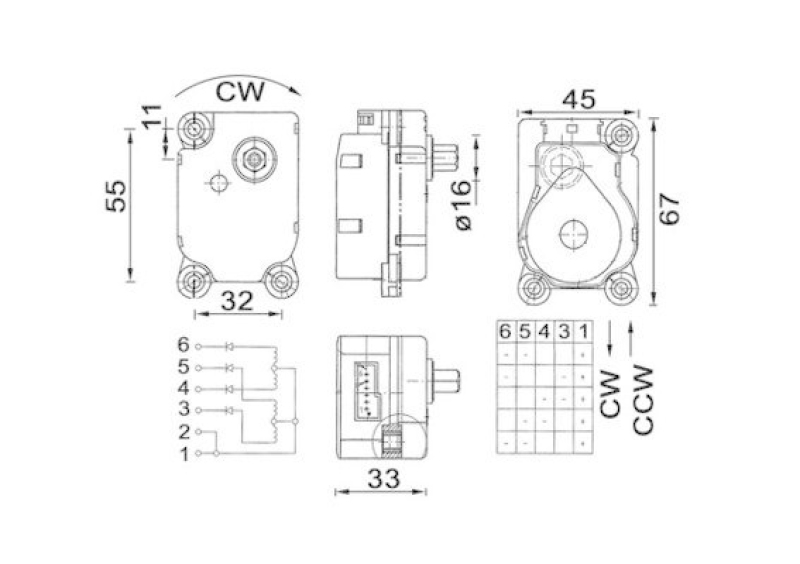 Bild von MAHLE ORIGINAL AA 20 000P Stellelement, Mischklappe elektrisch mit Zahnrad