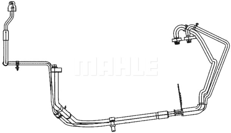 Bild von MAHLE Hochdruck-/Niederdruckleitung, Klimaanlage BEHR HELLA SERVICE *** PREMIUM LINE  für FORD 1578375 6C1119D850CF AP 109 000P