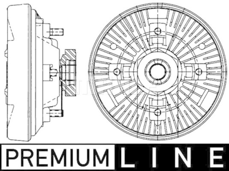 Bild von MAHLE Kupplung, Kühlerlüfter BEHR *** PREMIUM LINE *** CFC 208 000P