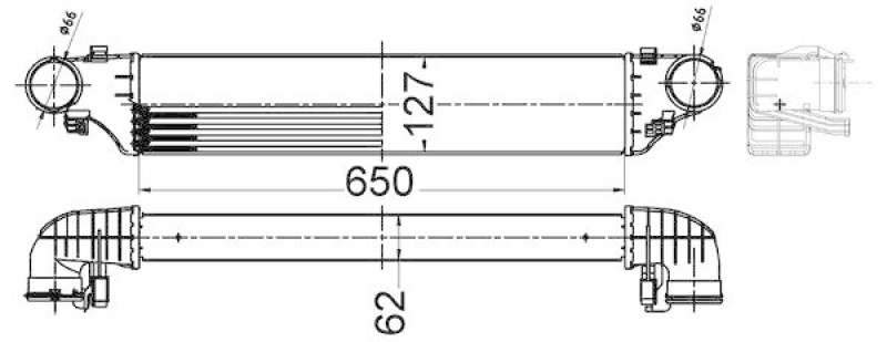 Bild von MAHLE ORIGINAL CI 505 000S Ladeluftkühler Intercooler