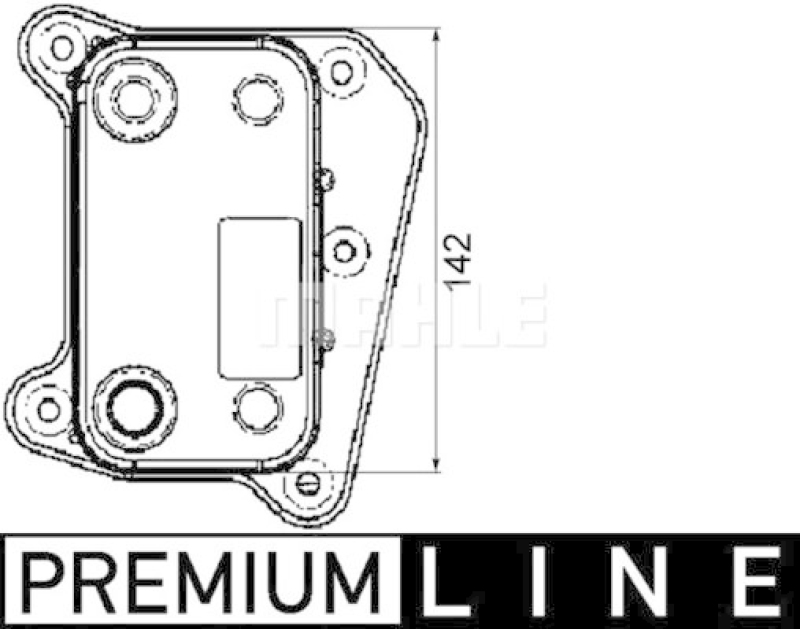 Bild von MAHLE Ölkühler, Motoröl BEHR HELLA SERVICE *** PREMIUM LINE  für MERCEDES-BENZ 6111880101 A611188010164 611188010164 CLC 38 000P
