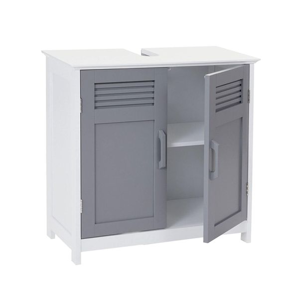 Bild von MCW Waschbeckenunterschrank MCW-A85-u Magnetischer Türverschluss, Aussparung enthalten