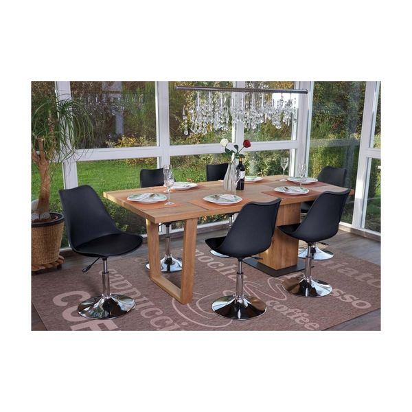 Bild von MCW Esszimmerstuhl Vaasa T501-6-h (Set, 6 St), 6er-Set, Korpus aus Kunststoff, frei drehbar um 360°, höhenverstellbar