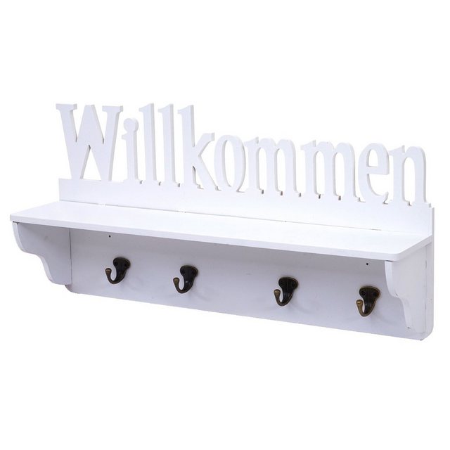Bild von MCW Garderobenpaneel MCW-D41-w, 4 Haken, Ablagefläche, Kleiderhaken individuell anbringbar