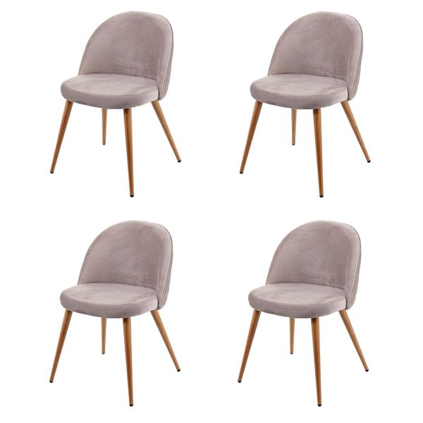 Bild von MCW Esszimmerstuhl MCW-D53-4-s (Set, 4 St), 4er-Set, Inklusive Fußbodenschoner, 50er Jahre Design