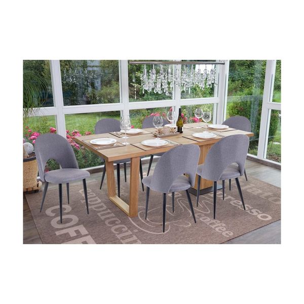 Bild von MCW Esszimmerstuhl MCW-D73-6 (Set, 6 St), 6er-Set, Inklusive verstellbare Fußbodenschoner, Bequeme Polsterung