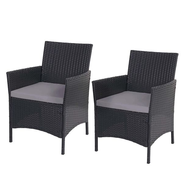 Bild von MCW Gartenstuhl Hamar-S (Set, 2 St), 2er-Set, Wasserabweisende und widerstandsfähige Bezüge