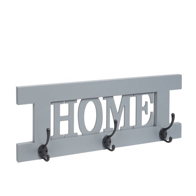 Bild von Wandgarderobe MCW-C60 Home, Garderobe Garderobenpaneel, Shabby-Look Vintage 55x21cm ~ grau-blau