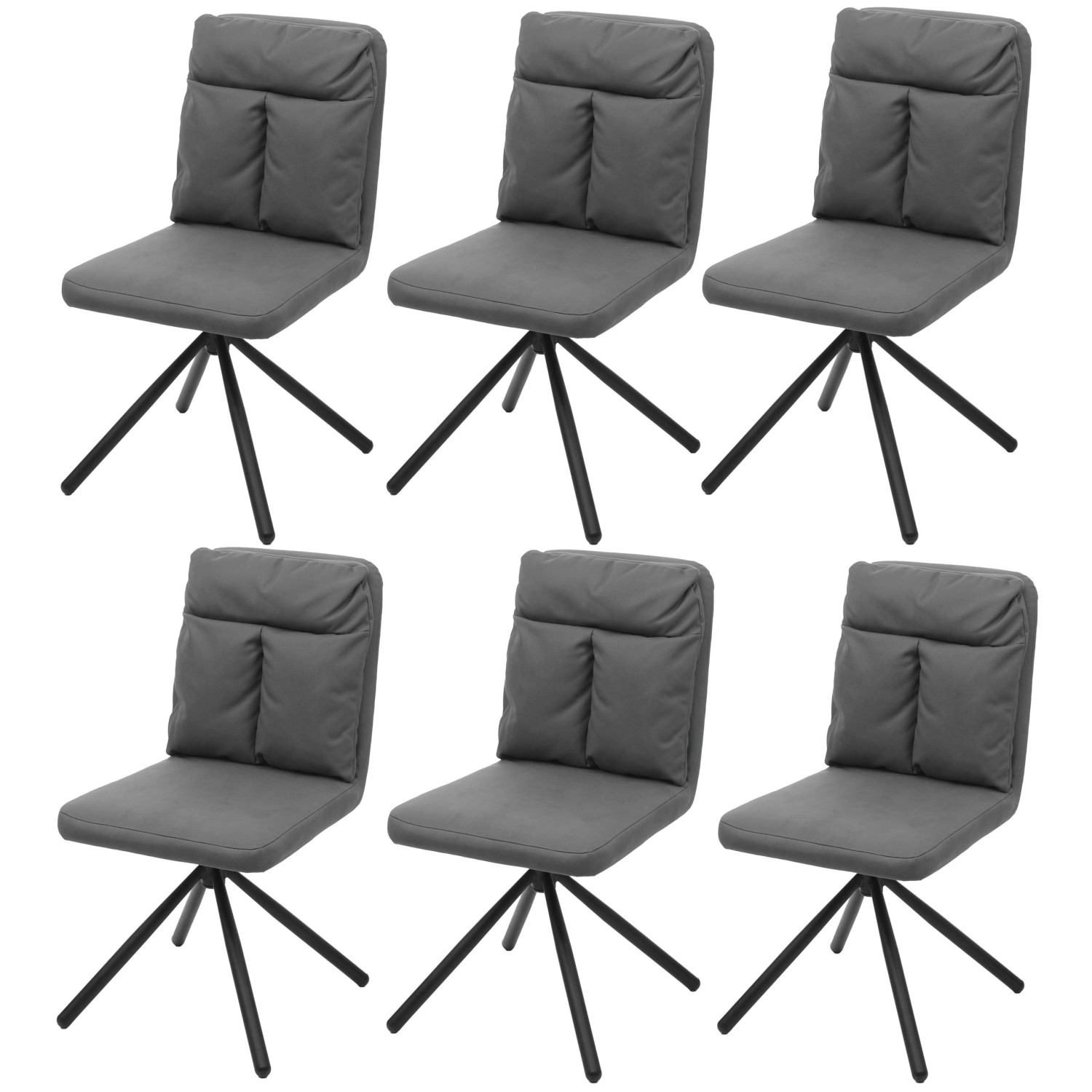 Bild von MCW Esszimmerstuhl G58 6er-Set Grau