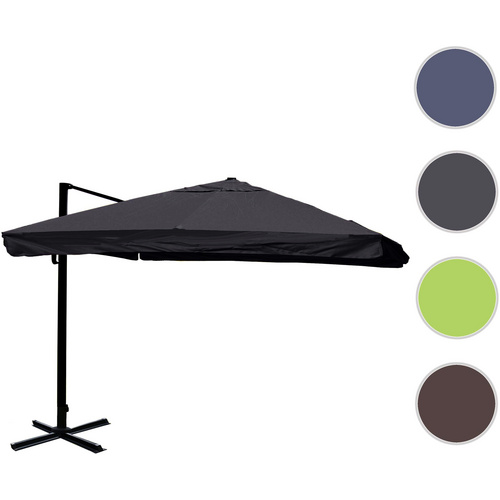 Bild von MVG Ampelschirm »MVG-A96«, 3x3m (Ø4,24m) Alu/Stahl 23kg - schwarz