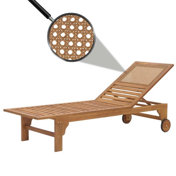 Bild von Sonnenliege MCW-N48, Relaxliege Gartenliege Liegestuhl, Massiv-Holz Akazie MVG-zertifiziert