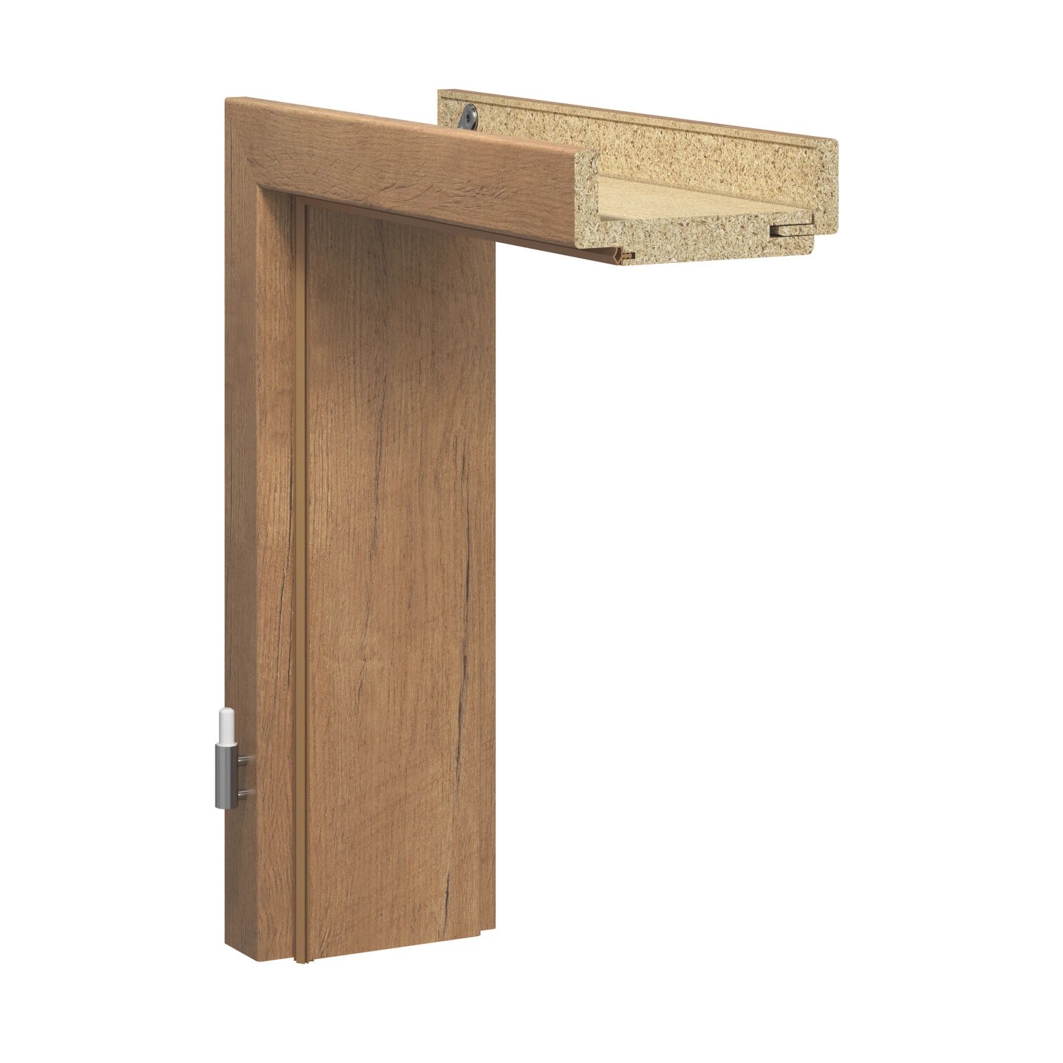 Bild von GetaDoor Zarge CPL Artis Wandstärke 33 cm Eiche 198,5 cm x 73,5 cm Anschlag R