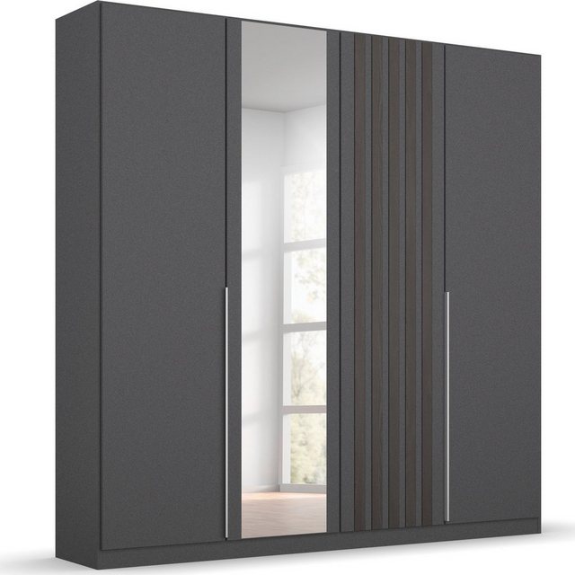 Bild von rauch Drehtürenschrank Kleiderschrank Schrank Garderobe Garderobenschrank LAMELLA elegante Lamellen-Auflage in 3D Akustikpaneel Optik MADE IN GERMANY
