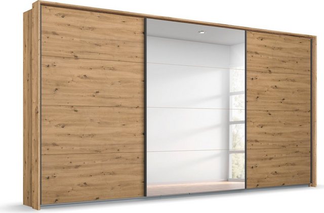 Bild von rauch Schwebetürenschrank "Oteli", mit Mittelspiegel und Passepartout optional mit Beleuchtung