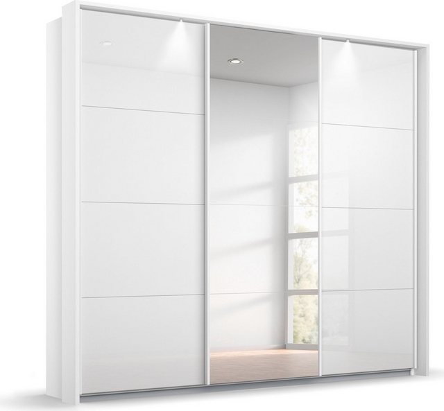 Bild von rauch Schwebetürenschrank "Oteli", mit Mittelspiegel und Passepartout optional mit Beleuchtung