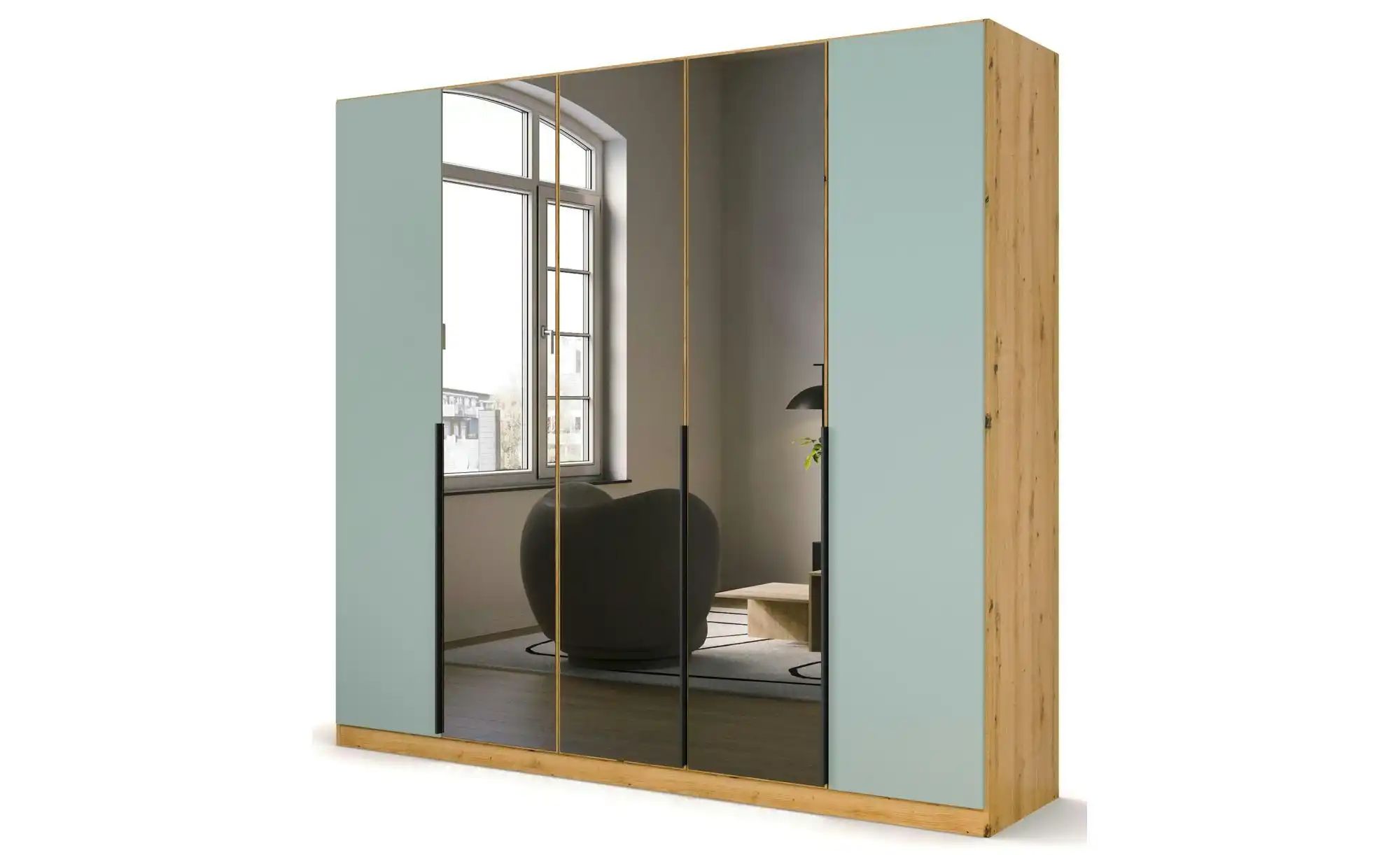 Bild von Drehtürenschrank  Skyla ¦ holzfarben ¦ Maße (cm): B: 226 H: 210 Schränke > Kleiderschränke > Drehtürenschränke - Möbel Kraft