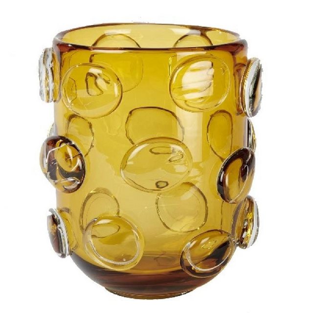 Bild von Lambert - Vase, Blumenvase - Jacobo - Glas - Farbe: Safran - (ØxH) 17 x 21 cm