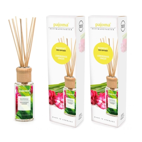 Bild von Raumduft Lemongras-Ginger 2 x 100 ml Pajoma Raumduftdiffuser Lufterfrischer Set