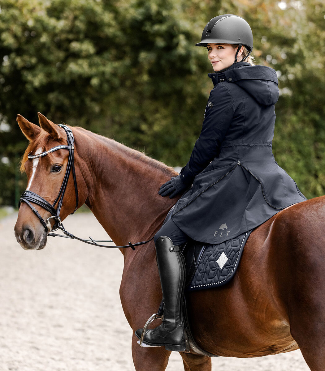 Bild von E.L.T Damen Winter-Performance-Reitparka ONTARIO tiefblau M