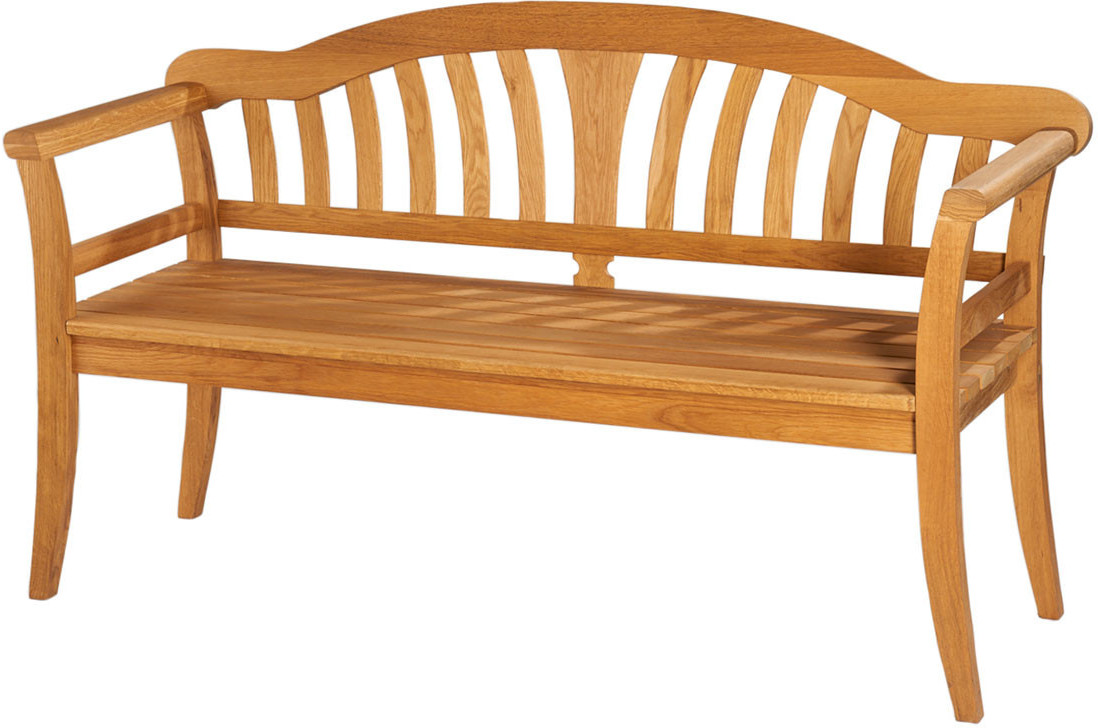 Bild von Wilk Landhausbank Rügen Eiche 3-Sitzer 88 cm x 156 cm x 54 cm Honigbraun FSC