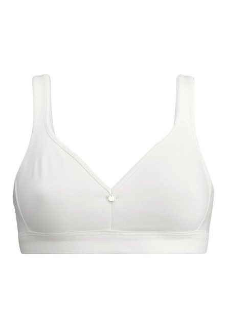 Bild von hessnatur Damen Comfort BH bügellos COTTON FEEL aus Bio-Baumwolle - weiß - Größe 80C