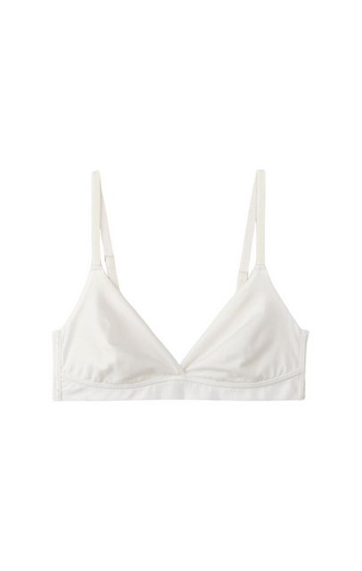 Bild von hessnatur Damen Triangel BH bügellos PURE SENSE aus Bio-Baumwolle und Tencel™Modal - weiß - Größe 75A