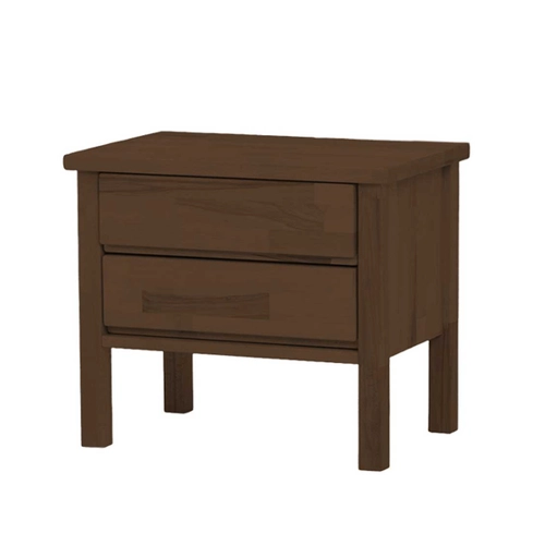 Bild von Nachtschrank in Walnussfarben aus Buche Massivholz von BestLivingHome