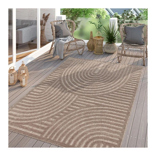 Bild von TT Home Teppich "Toscana 304", rechteckig, 14 mm Höhe, In-& Outdoorteppich Wetterfest Balkon Teppich Küche, TT Home Teppich Toscana 304, rechteckig, Höhe: 14 mm, In-& Outdoorteppich Wetterfest Balkon Teppich Küche, TT Home Teppich »Toscana 304«, rechteckig, 14 mm Höhe, In-& Outdoorteppich Wetterfest Balkon Teppich Küche, TT Home In-& Outdoor Teppich Wetterfest Balkon Küche Wohnzimmer Boho Skandi Design, Farbe:Hellanthrazit Grau, Größe:200x280 cm