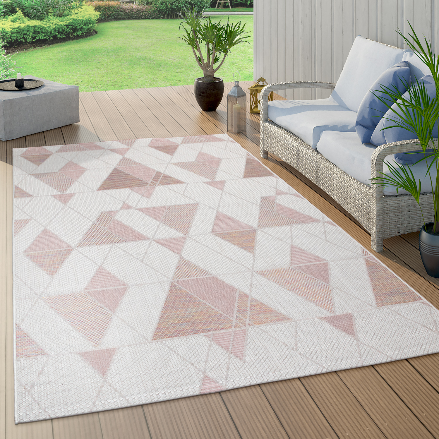 Bild von In- & Outdoor-Teppich Ruby pink 200x280 cm
