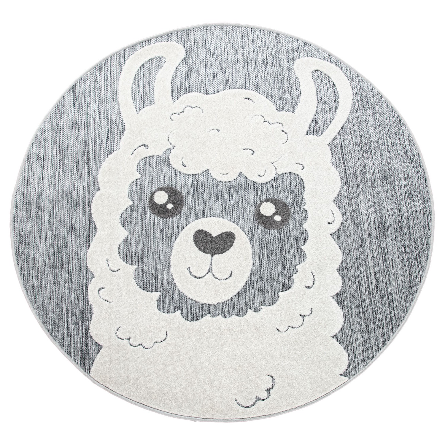 Bild von Kinderteppich In- & Outdoor Twitara grau 200 cm rund