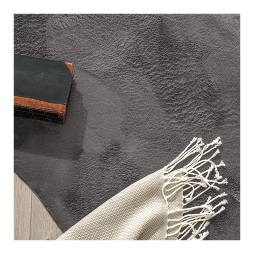 Bild von Fellteppich Pelsa anthrazit 70x200 cm fell-form