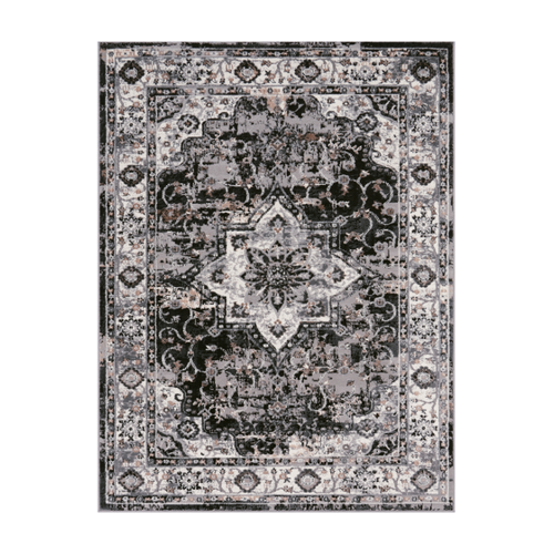 Bild von Vintage-Teppich Escara schwarz 160x220 cm - Eine stilvolle Bereicherung für Ihr Zuhause