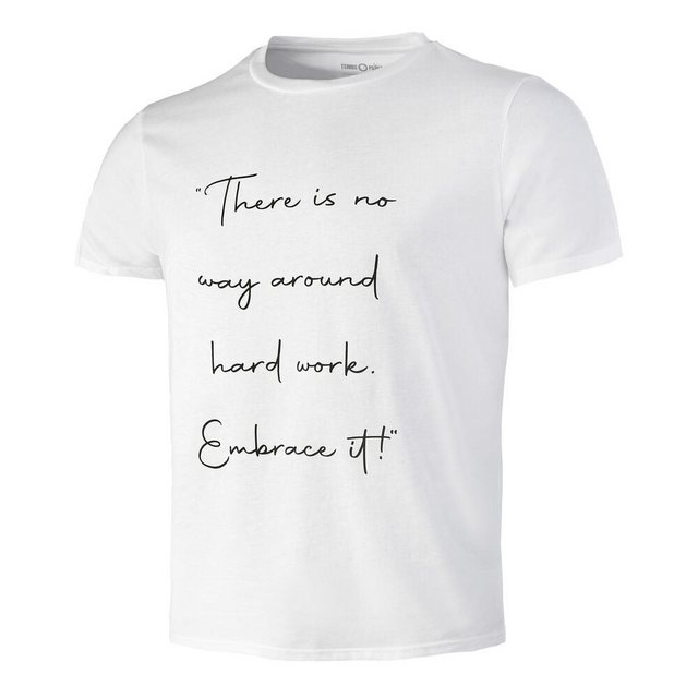 Bild von Tennis-Point Embrace T-Shirt Herren in weiß, Größe: M