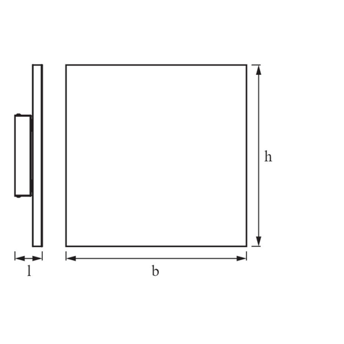 Bild von Ledvance SMART+ Planon Frameless Square CCT 400x400 - silber