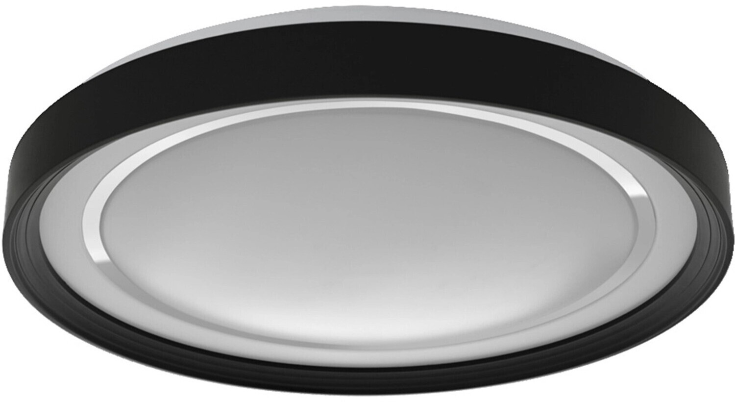 Bild von LEDVANCE ORBIS GARVIN SMART+ WiFi Leuchte Ø 48cm, dimmbare LED Deckenleuchte für den Innenbereich, 30W, Farbtemperatur von 2700 - 6500K, 3300 Lumen, runde Design-Lampe, weiß mit schwarzem Ring