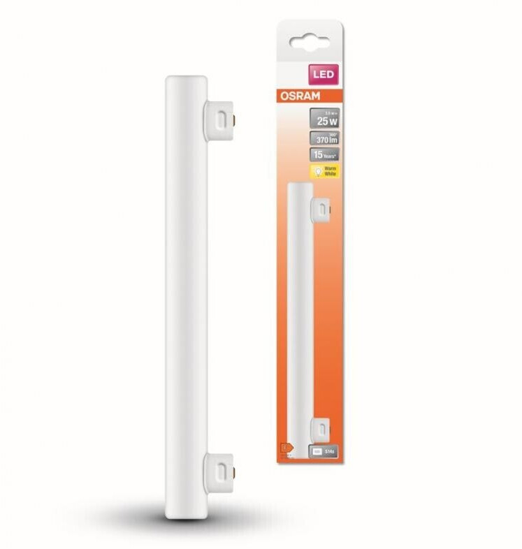 Bild von OSRAM 4058075762374 LED EEK F (A - G) S14s Stabform 3.5W = 25W Warmweiß (Ø x H) 28mm x 28mm 1St.