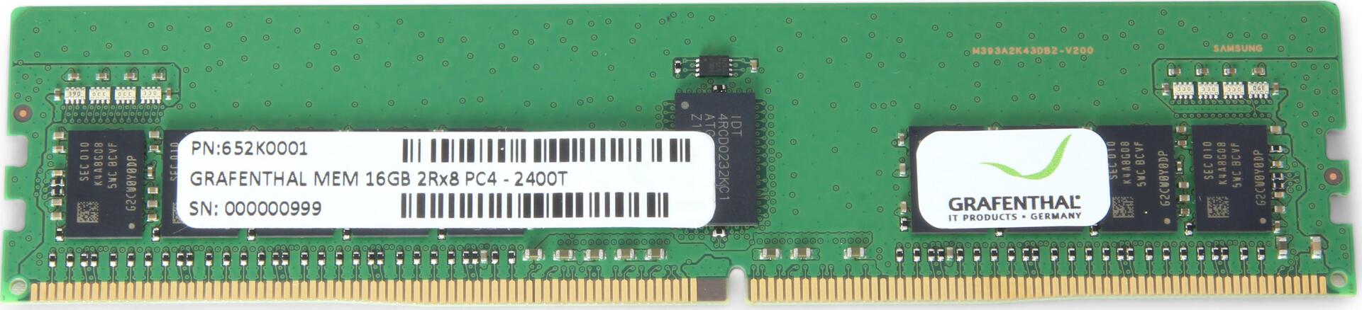 Bild von Grafenthal MEM 64GB 4Rx4 DDR4-2666MHz LRDIMM PC4-21300 ECC CL19 1.2V (1 x 64GB, 2666 MHz, DDR4-RAM), RAM