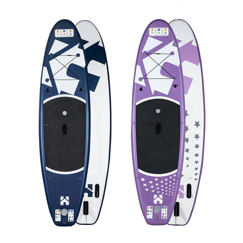 Bild von Home Deluxe - Stand up Paddle MOANA - Farbe: Lila, Länge: 366 cm, Breite 81 cm - inkl. Paddel, Reparatur Kit, Transporttasche, Luftpumpe und Sitzbänken | SUP Surfboard Paddle