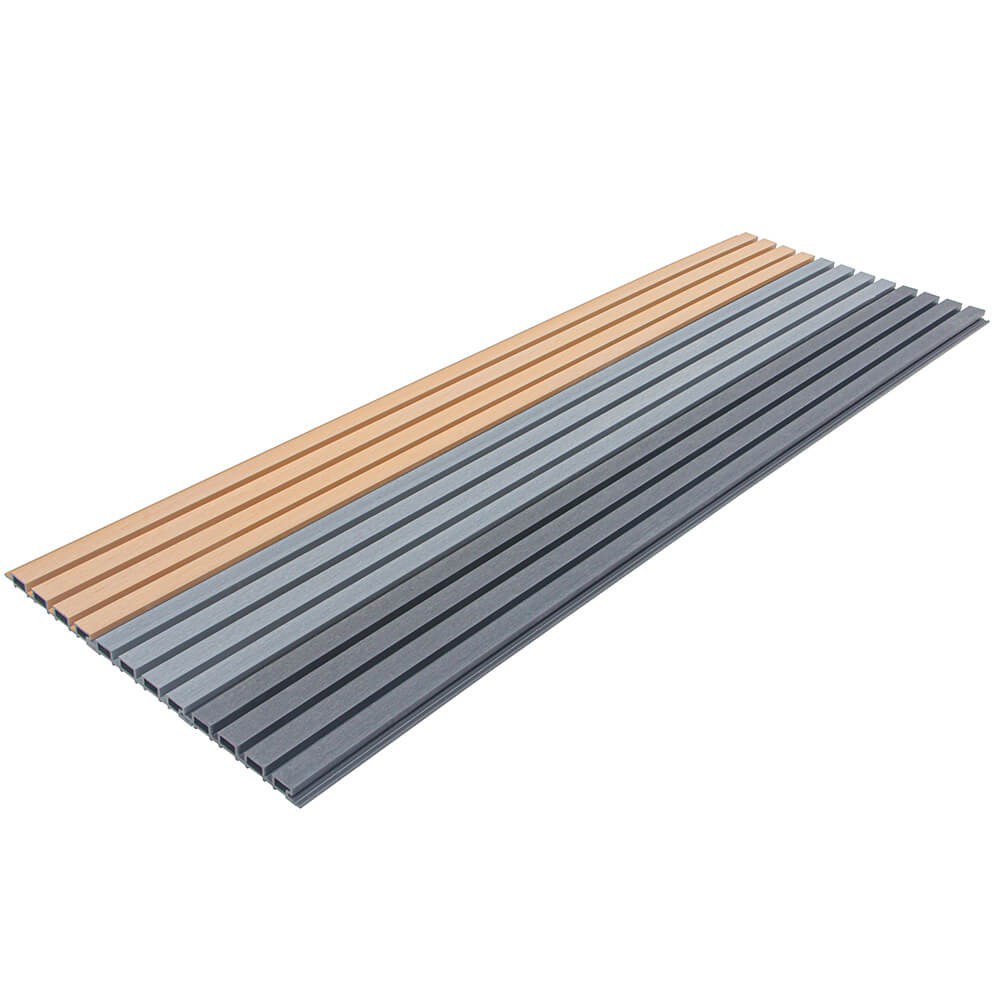 Bild von HOME DELUXE Wanddekoobjekt WPC Fassadenverkleidung DUVAR (70 St), Witterungsbeständig - Verkleidung für Außenwand, Fassade, Wandpaneele