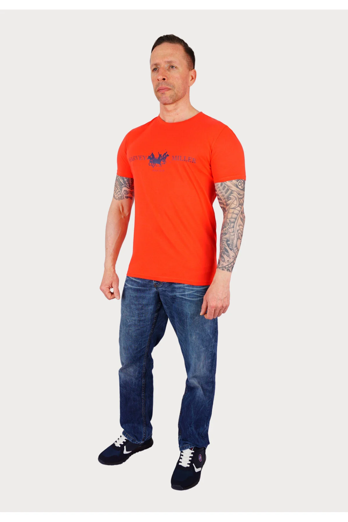 Bild von Harvey Miller Polo Club T-shirt Kurzarmshirt Polo-club für Herren - L