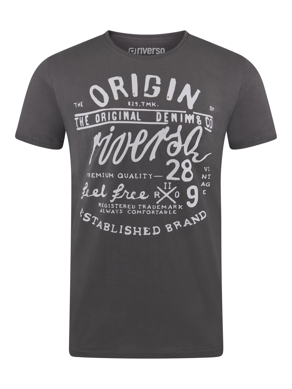 Bild von riverso Tshirt Herren Baumwolle Regular Fit RIVLeon