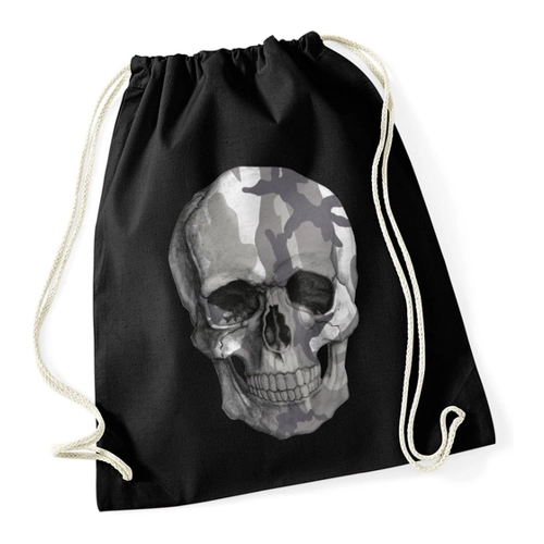 Bild von Autiga Turnbeutel Totenkopf Camouflage - Trendiges Accessoire für Fashionliebhaber