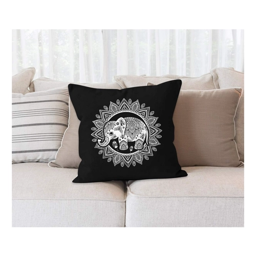 Bild von Autiga Dekokissen Kissenbezug Elefant Mandala Boho