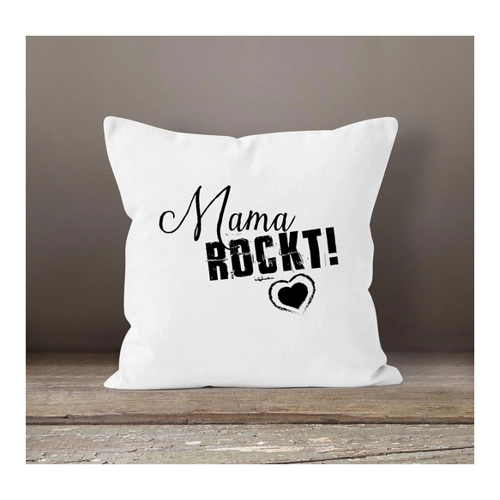 Bild von MoonWorks Kissenbezug Mama rockt – Ein Geschenk für coole Mamas